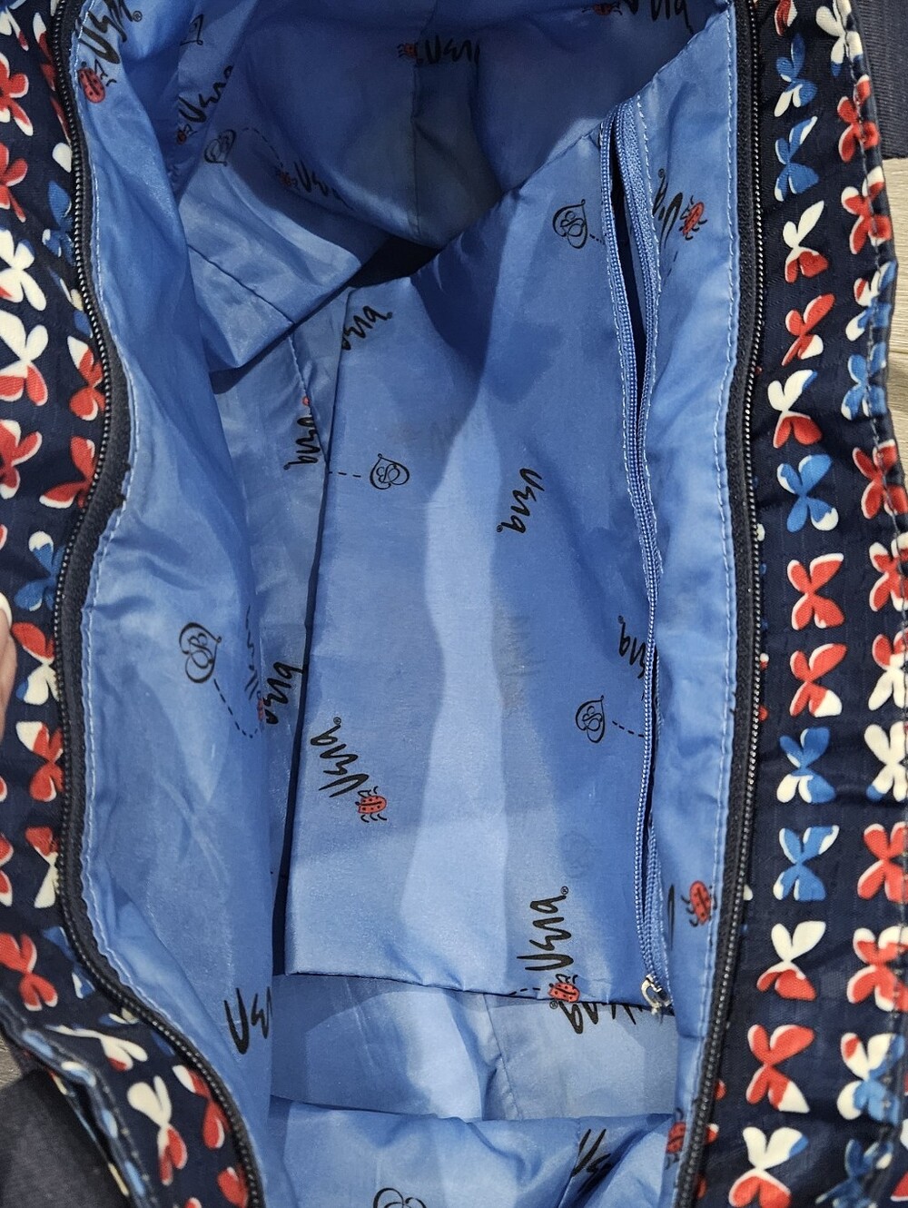 Brighton Vera Butterfly Tote Bag USA 250th Anniversary Patriotic Red White Blue - Picture 6 of 8